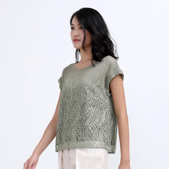 Kant- en tule t-shirt - Image 2