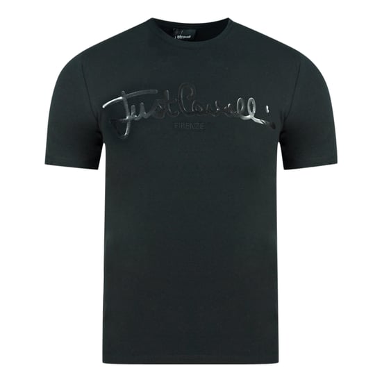 Gewoon Cavalli-logo, kenmerkend zwart T-shirt - Image 1