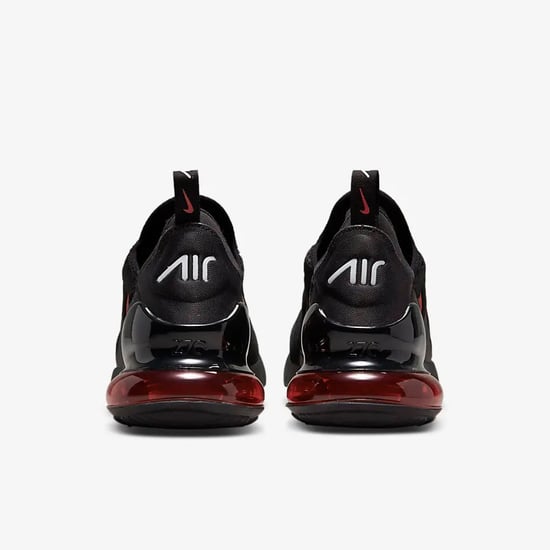 Nike Air Max 270 Trainers, Black/White/University Red - Image 6
