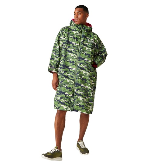 Regatta Unisex Adult Camouflage Oversized Changing Robe (Cactus Green)