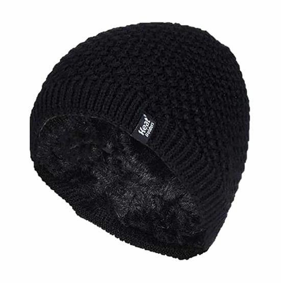 Heat Holders - Gebreide warme thermo muts voor dames - Zwart - Image 1