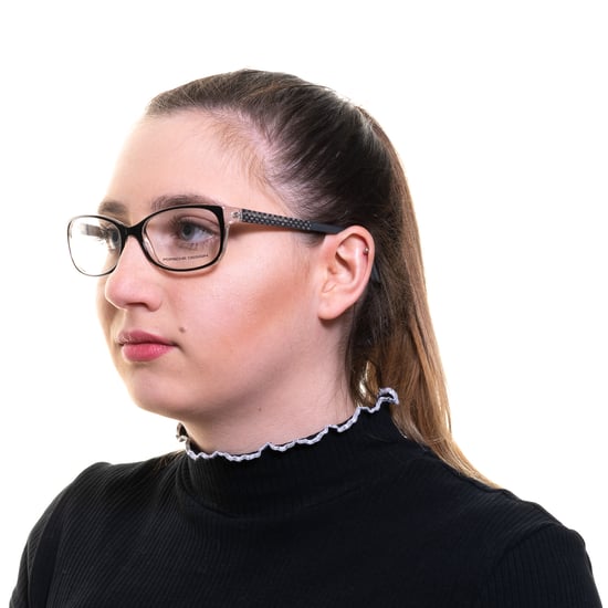 Porsche Design Rectangular Black on Crystal Womens  Glasses Frames