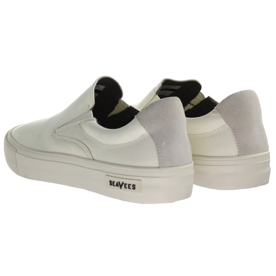 Seavees Hawthrone Slip On Standard Bleach Poplin Off White Mens Shoes