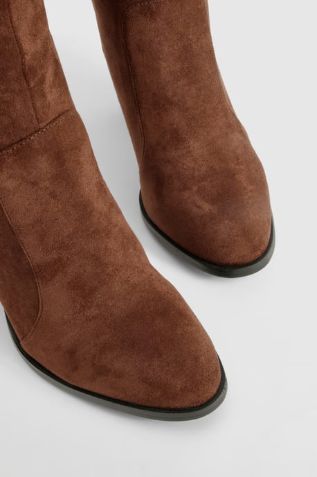 Round Toe Knee High Boots