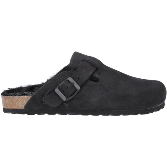 Hush Puppies Jade Leren Damesslippers Zwart - Image 5