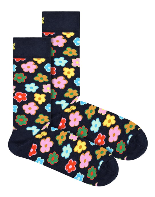 Happy Socks - Nieuwe Bloem Ontwerp Sokken | Geweldig Cadeau - Bloem - Image 1