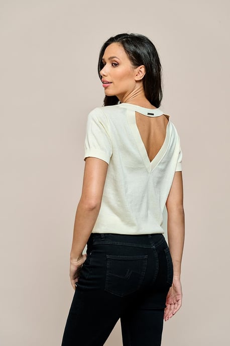 Reagan Top Off White