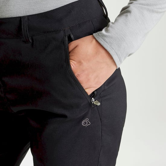 Craghoppers Womens/Ladies Expert Kiwi Pro Stretch Trousers (Black)