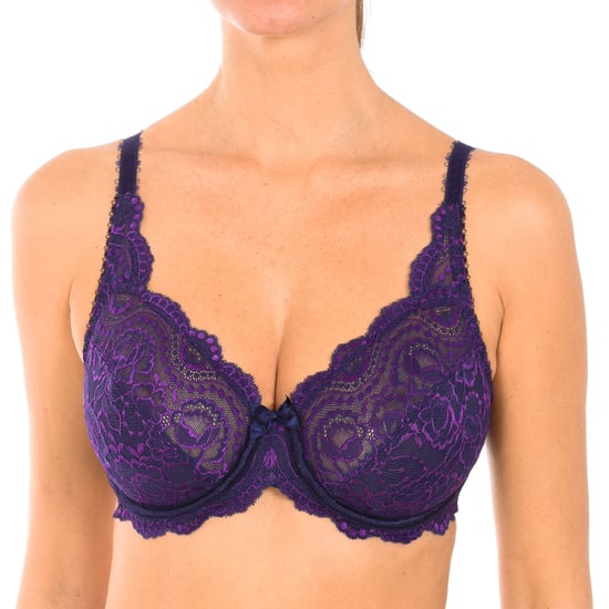 Women's non-padded lace underwire bra 05832 for natural bust support