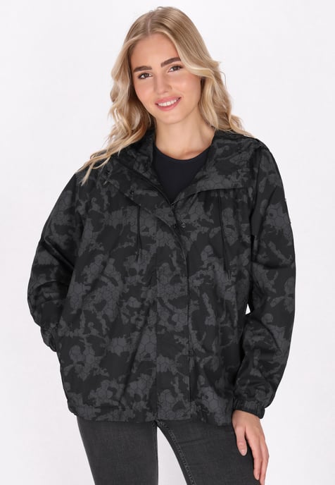 Schmuddelwedda Oversized anorak Dames Donkergrijs zwart camouflage - Image 3