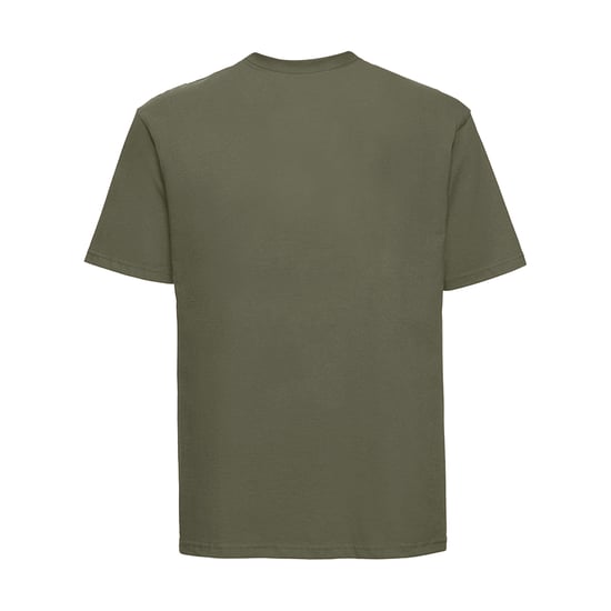 Russell Heren Klassiek Ringspun Katoen T-Shirt (Olijf) - Image 2