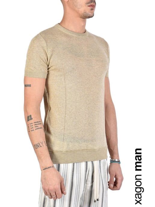 Xagon Man T-Shirt Men's Beige