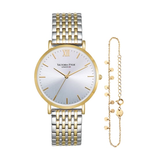 Victoria Hyde Primrose Horloges Classic Bicolor Goud Zilver - Image 1