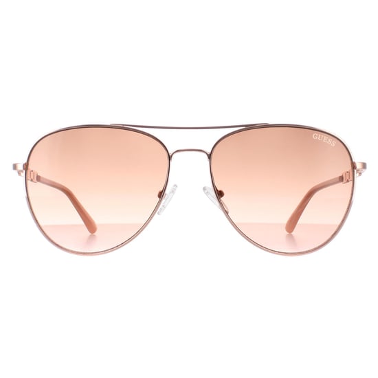 Guess GF6143 28F glanzende rosÃ©goudbruine zonnebril met kleurverloop - Image 1