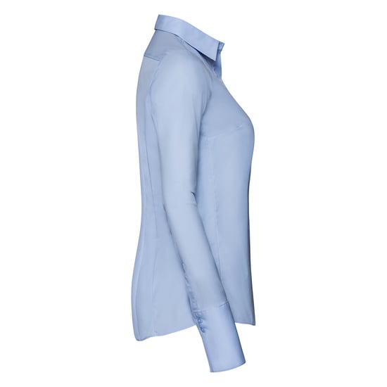 Russell Collection Dames/Dames Ultimate Stretch Slim Shirt met Lange Mouwen (Heldere lucht) - Image 3