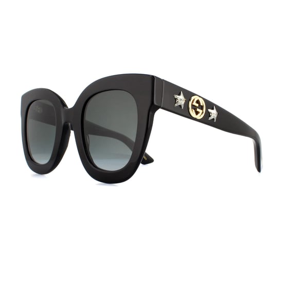 Gucci Zonnebril GG0208S 001 Zwart Grijs Verloop - Image 2