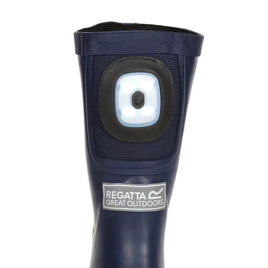 Regatta Childrens/Kids Fairweather Shine Brite Light Wellington Boots (Navy/Storm Grey)