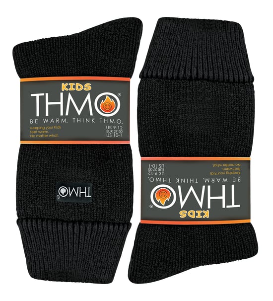 THMO - Thermisch gevoerde kindersokken voor de winter - Zwart - Image 2