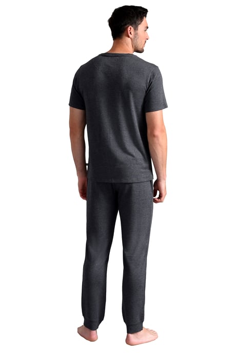 Heren Ted Baker Pyjama Broek | Ademend Casual Lange Pyjama Joggingbroeken met Zakken - Antraciet - Image 2