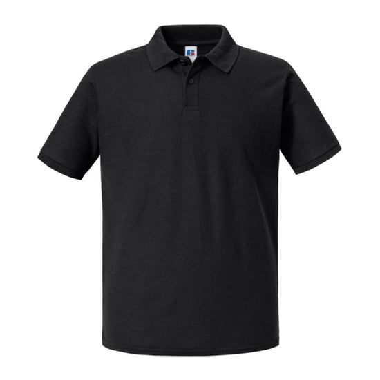 Russell Heren Authentic Eco Poloshirt (Zwart) - Image 1