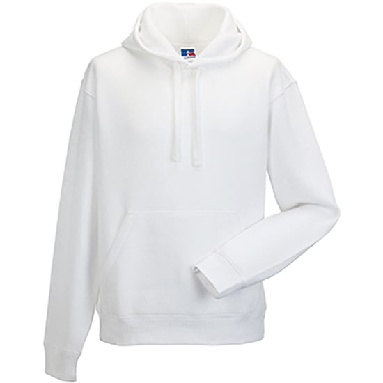 Russell Heren Authentieke Hooded Sweatshirt / Hoodie (Wit) - Image 3