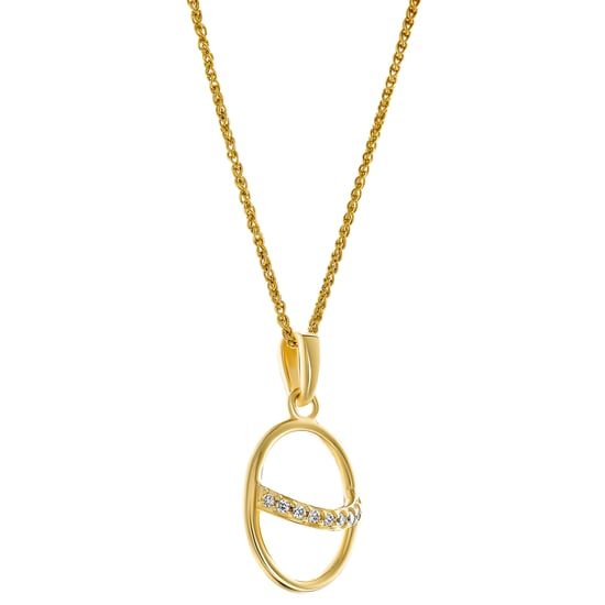 Orphelia 'Amaliada' Women's 925 Sterling Silver Pendant with Chain - Gold ZH-7572