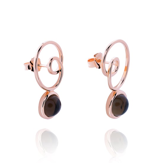Orphelia 'Eugenia' Dames 925 Sterling Zilveren Oorbellen - Roze ZO-7495 - Image 2