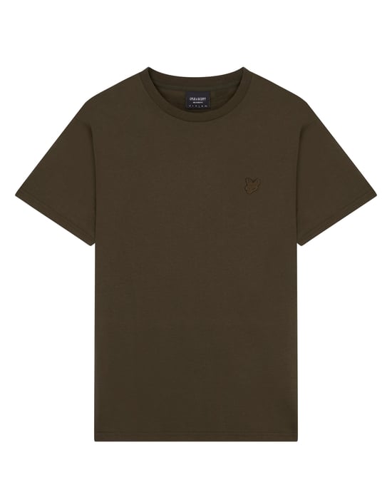 Lyle & Scott effen T-shirt in olijfgroen - Image 5