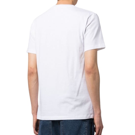 Off-White Paint Mirror Logo Slim Fit White T-Shirt