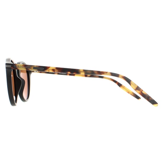 Serengeti Round Unisex Black Mossy Oak Mineral Polarized Drivers Brown Raffaele Sunglasses