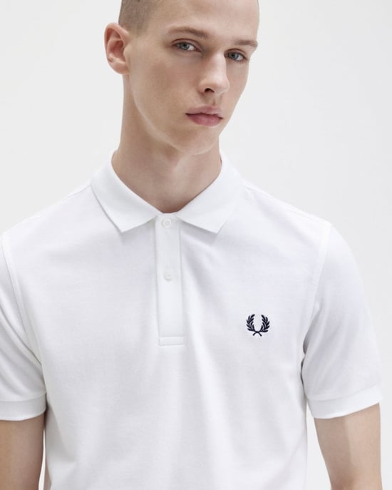 Fred Perry Heren Effen Signature Polo T-shirt NOS - Image 2
