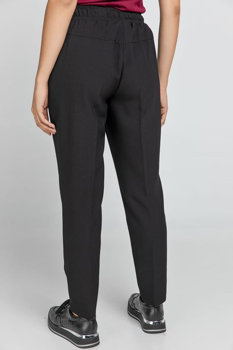 Zwarte crêpe broek van Conquista - Image 6