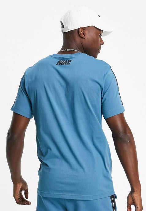 Nike Sportswear Repeat T-shirt Club in stormblauw - Image 2