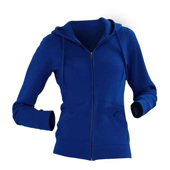 Russell Dames Premium Authentieke Hoodie met rits (3-laagse stof) (Helder Koninklijk) - Image 2
