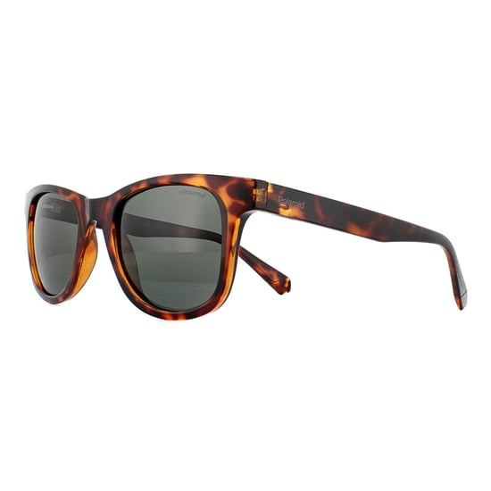 Polaroid Rectangle Unisex Dark Havana Green Polarized Sunglasses