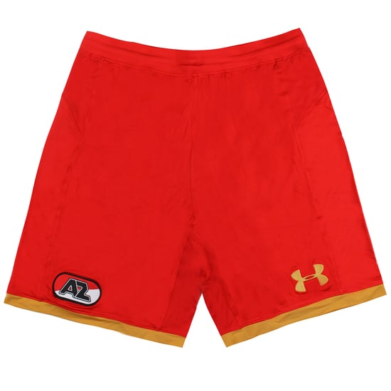 Under Armour AZ Alkmaar Red Fitted Mens Away Football Shorts 1294987 601