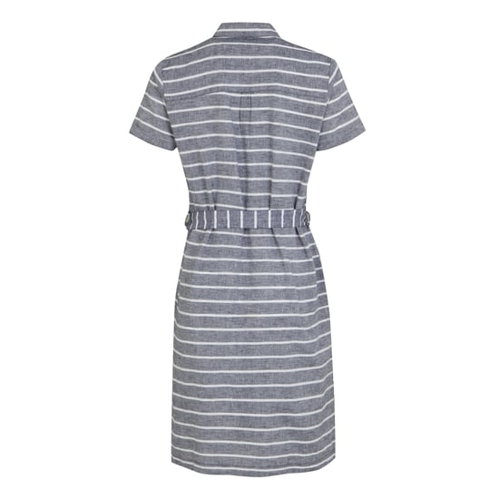 Regatta Womens/Ladies Rema Striped Shirt Dress (Navy/White)