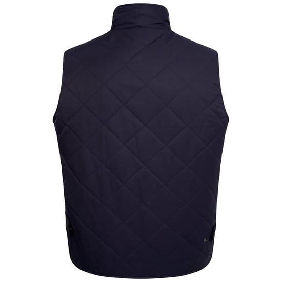 Grey Hawk Quilted Gilet in Navy