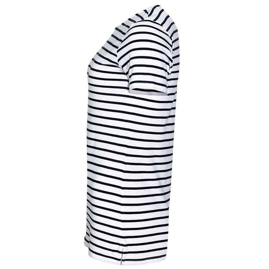 SOLS Dames/Dames Miles Gestreept Rond Hals T-shirt (Wit/Zwaar) - Image 3