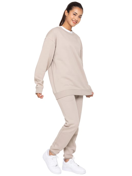 Enzo | Dames Oversized Sweatshirt - Havermout - Image 5