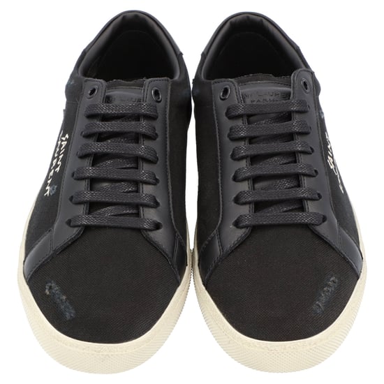 Saint Laurent Court Classic Sl/06 Embroidered Sneakers Black - Image 3