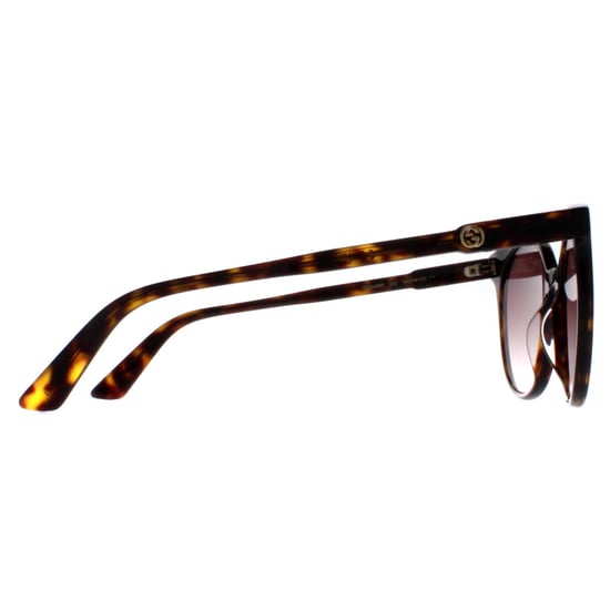 Gucci Ronde Dames Donker Havana Bruin Gradiënt GG0488S - Image 4