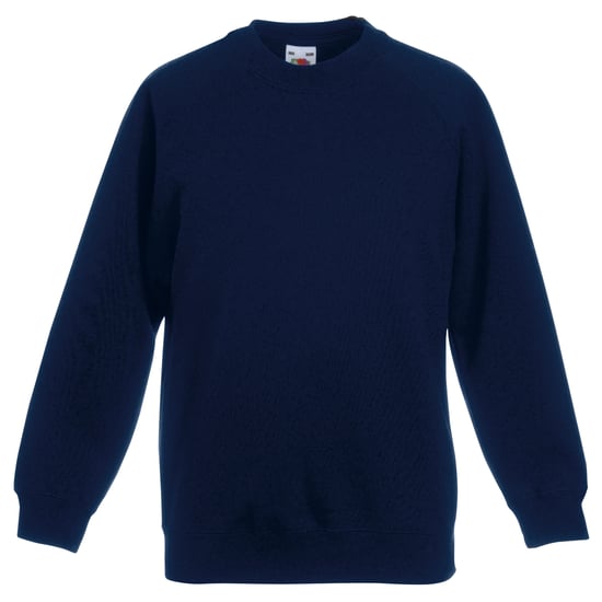 Fruit Of The Loom Kinderen Unisex Raglan mouwen Sweatshirt (Donker Marine) - Image 1