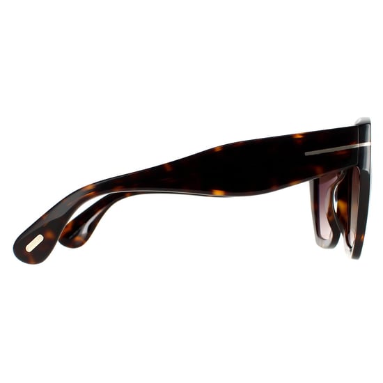 Tom Ford Cat Eye Womens Dark Havana Gradient Roviex Brown FT0939 Phoebe Sunglasses