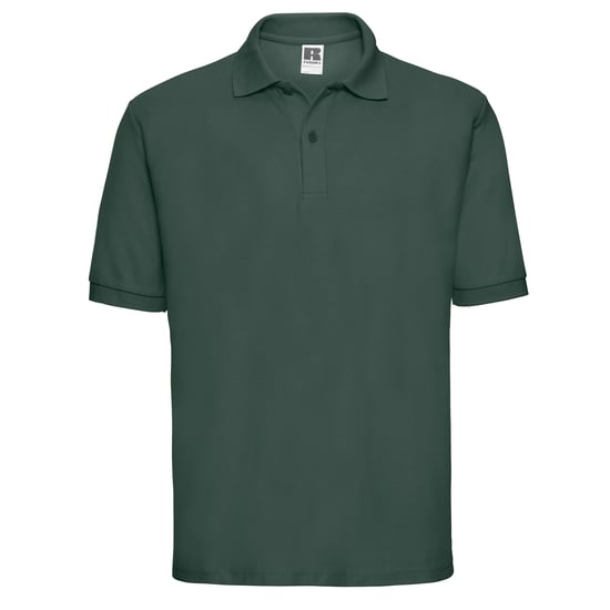 Russell Heren Polycotton Pique Poloshirt (Fles groen) - Image 1