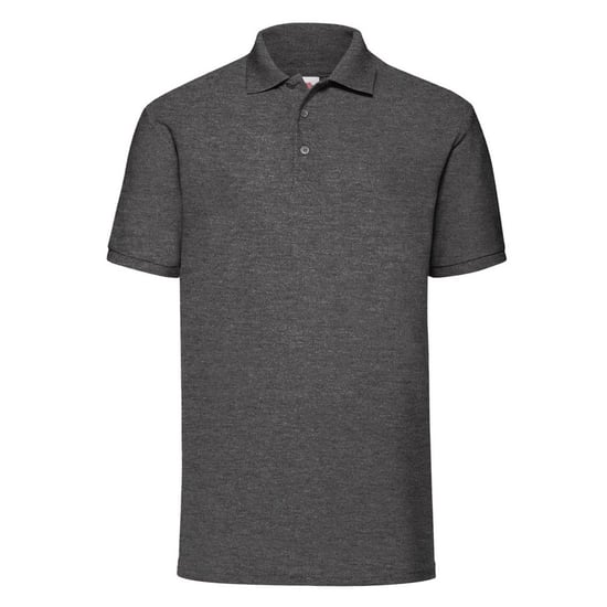 Fruit Of The Loom Heren 65/35 Pique Poloshirt Korte Mouwen (Donker Heather) - Image 1