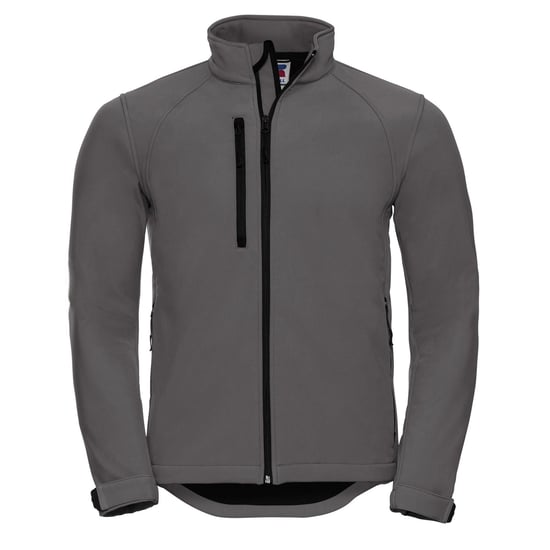 Russell Mens Water Resistant & Windproof Softshell Jacket (Titanium)