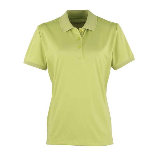 Premier Womens/Ladies Coolchecker Pique Polo Shirt (Lime)