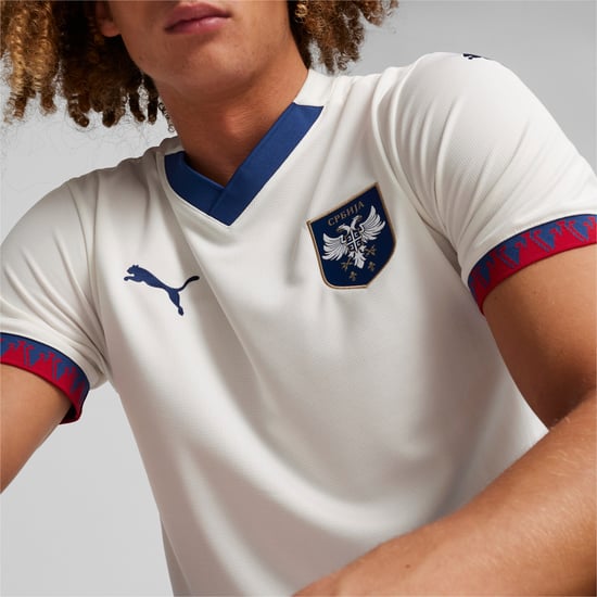 PUMA Mens Serbia Football 2024 Away Jersey
