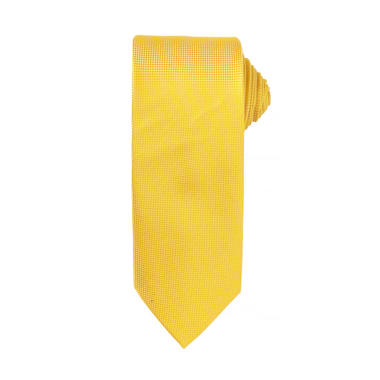 Premier Heren Micro Wafel Formele Work Tie (Zonnebloem) - Image 1